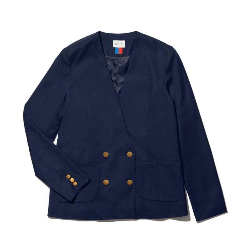 KULE The Nelson Blazer 100% Wool Size: Small Color: Dark Navy